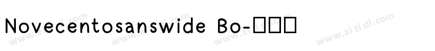 Novecentosanswide Bo字体转换